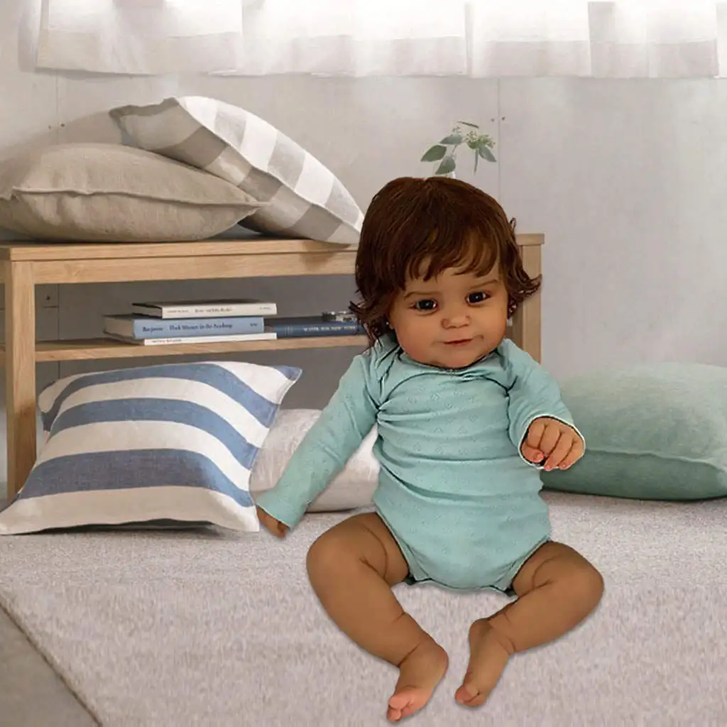 

Popular 19'' Reborn Doll Silicone Newborn Girl Baby Doll Birthday Gift