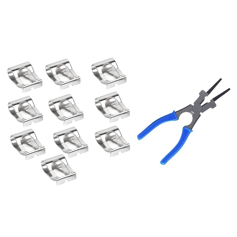 

10 PCS Wiper Motor Linkage Rods Arms Link Mechanism Repair Clip with Plier for MIG Welding Torch Nozzle Spatter