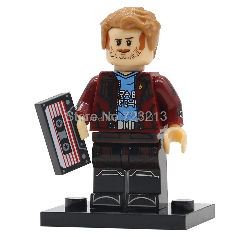 Star Lord Одиночные супер герои Мстители танос Коллекционная Фигурка Starhawk Ayo Vision Okoye Kraglin строительные блоки наборы модели кирпичные игрушки - Цвет: Star Lord
