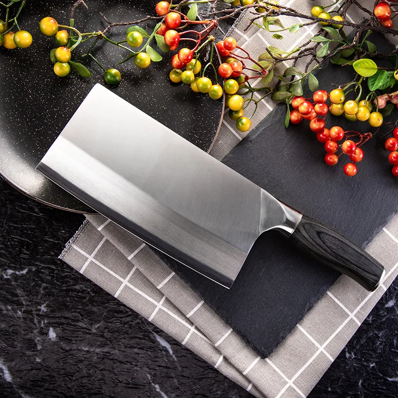 

7 Inch 9Cr15Mov Kitchen Knife Stainless Steel Razor Sharp Chef Cleaver Slicing Cutter Cooking Accessories Tools