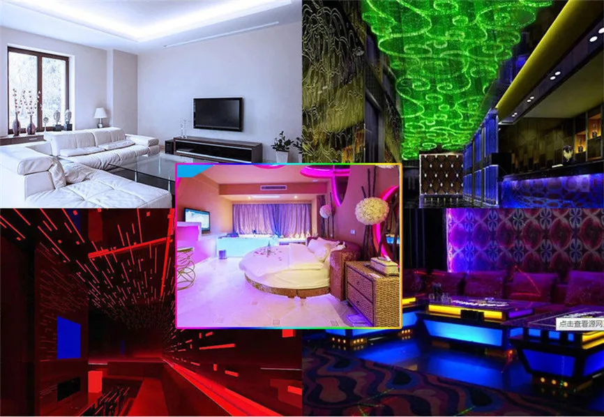 Водонепроницаемая светодиодная ленсветильник 5050 RGB SMD с пультом дистанционного