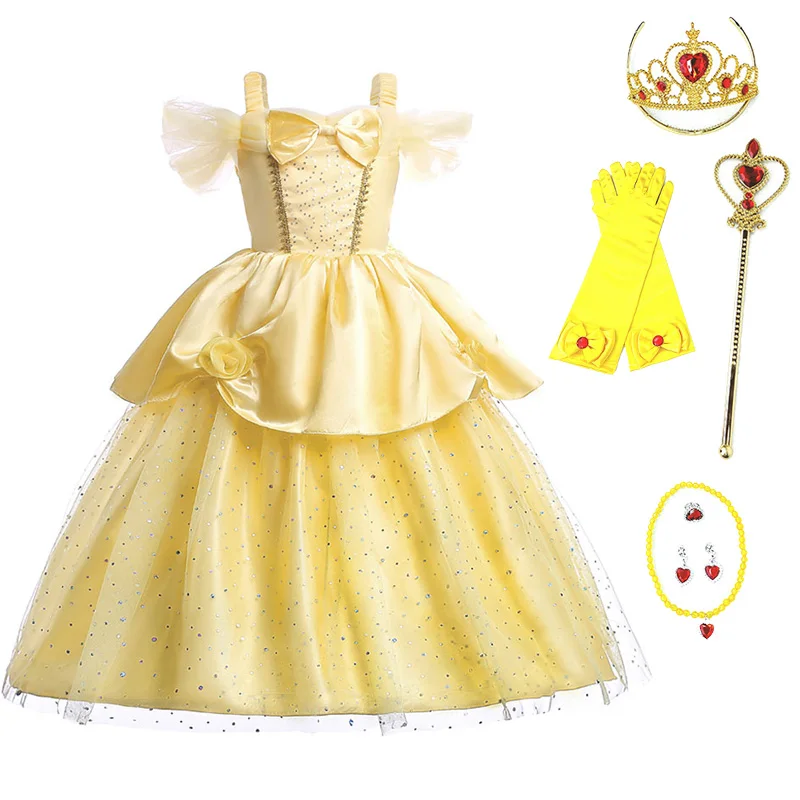 Детский костюм принцессы для девочек летнее платье карнавала и вечевечерние |