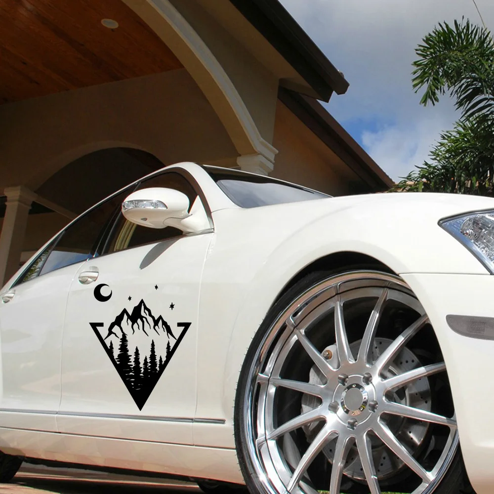 Крутой дизайн наклейки в виде гор для автомобилей веселая Виниловая наклейка