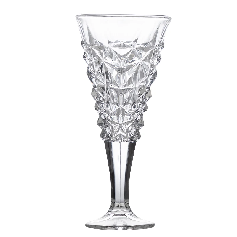 150-280ml Vintage Court Goblet Embossed Whiskey Red Wine Champagne Cup Classical Family Bar Drinkware Wedding Festival | Дом и сад