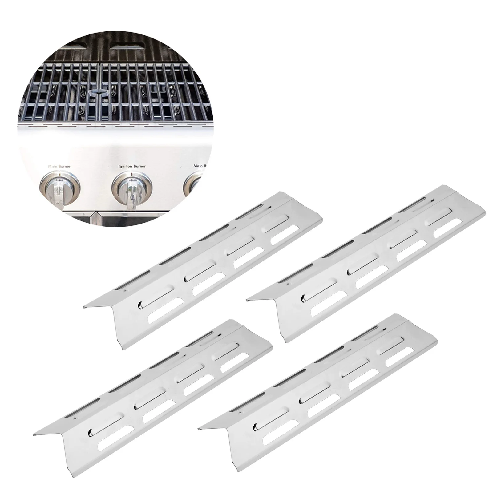 Газовый гриль из нержавеющей стали для барбекю 4 шт.|Прочие инструменты барбекю| |