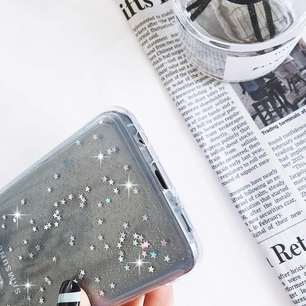 LLZ.COQUE прозрачный мягкий чехол для Samsung A8 A7 A6 тонкий из ТПУ с бриллиантами