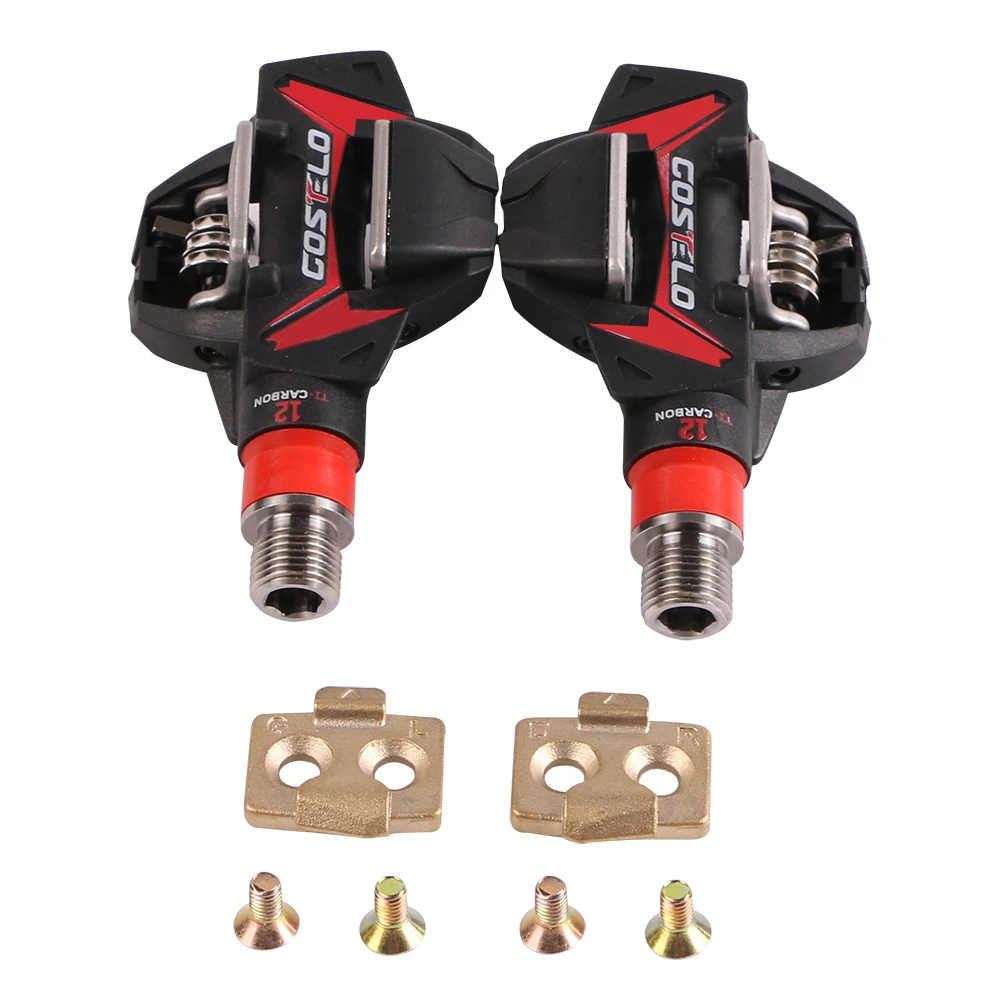 Педали для горного велосипеда Costelo XC 12 MTB Carbon Ti Tianium велосипедные педали с шипами