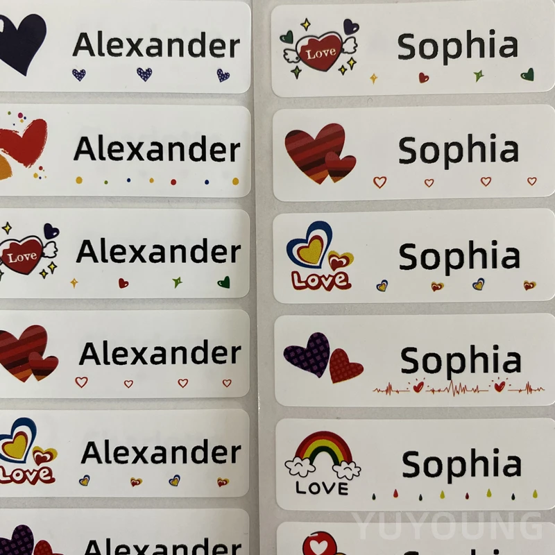 Наклейки с именем на заказ мультяшная наклейка водонепроницаемые