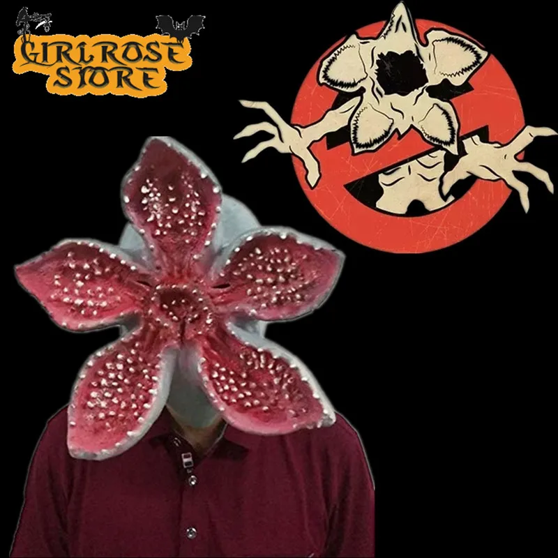 Маска Demogorgon на Хэллоуин очень странные дела страшная латексная биохимическая