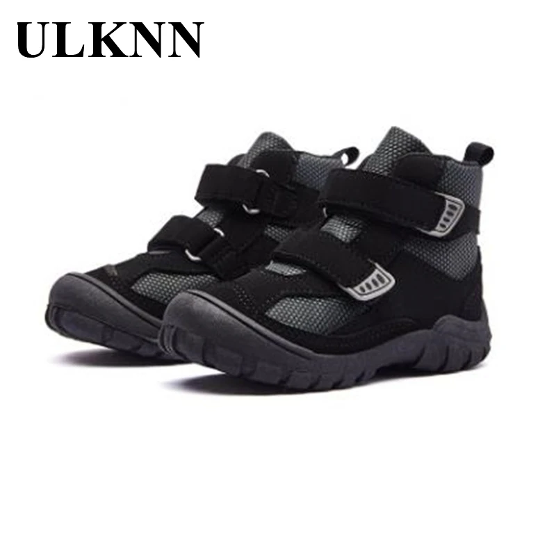 

ULKNN Ankle Winter Boots For Children Casual Soft Bottom Shoes Round Toe Autumn Comfortable Sneakers Breathable Non-slip 23-30