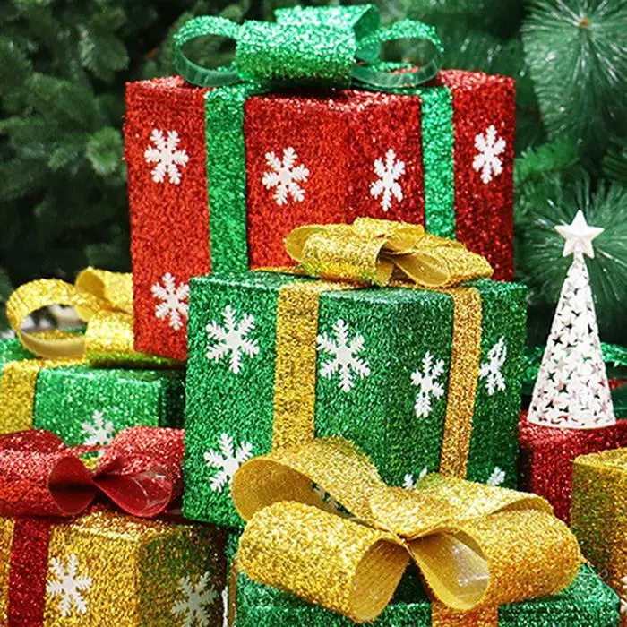 Мини подарочная коробка Рождественские украшения для рождественской елки новые