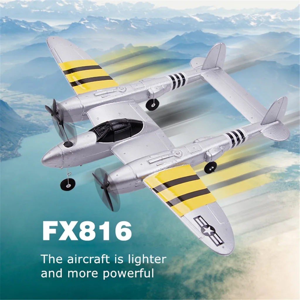 Коллекционные модели самолета FX-816 P38 2 4 GHz размах крыльев RC истребитель