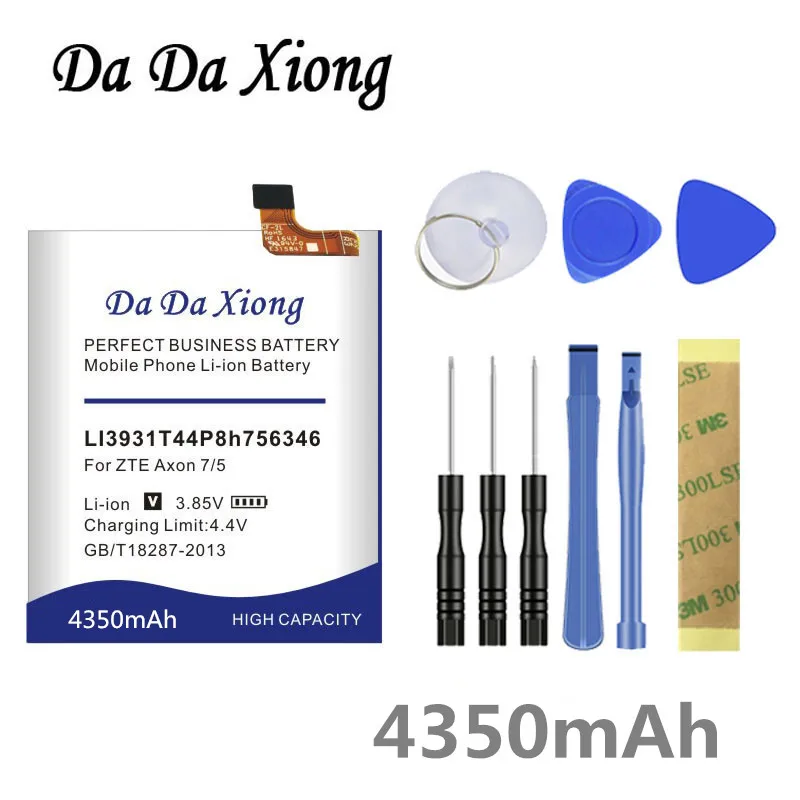 Аккумулятор Da Xiong 4350 мАч LI3931T44P8h756346 для батареи ZTE Axon 7 5 дюймов A2017|battery for|battery for