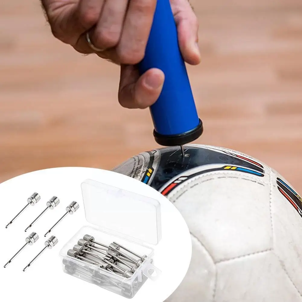 

Ball Pump Needle Steel Inflatable Ball Needle Gas Needle Rugby Air Basketball Volleyball Football Needle Pump Q4i9