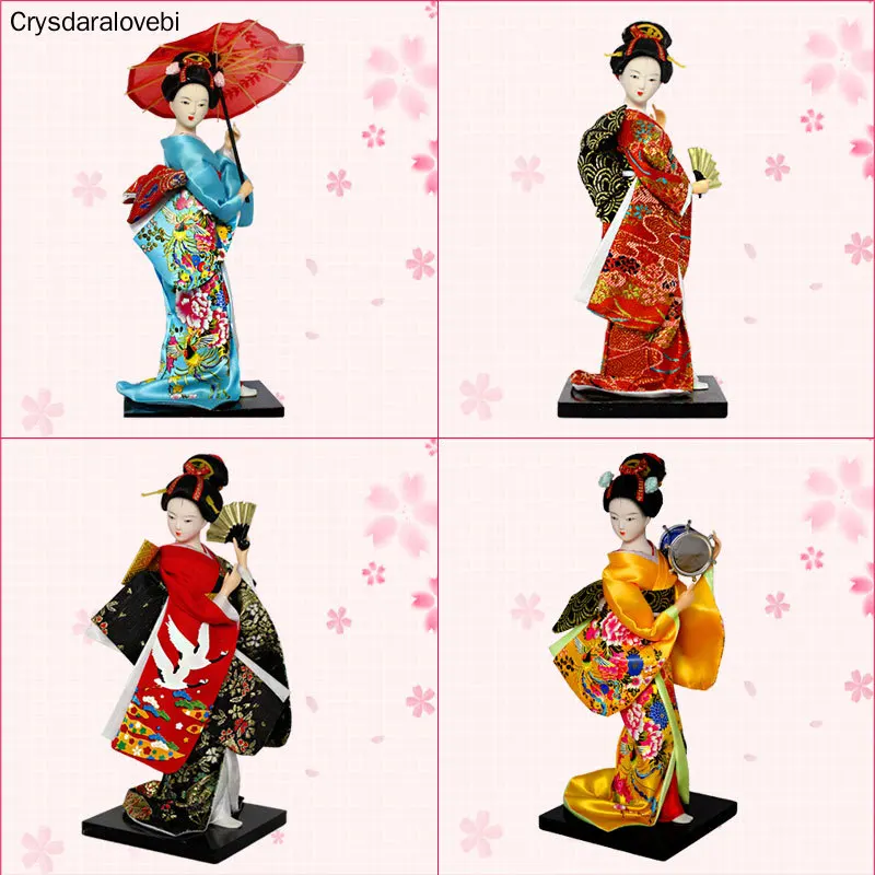 Статуэтка из смолы 25 см Этнические куклы &quotяпонские гейши&quot куклы-кимоно