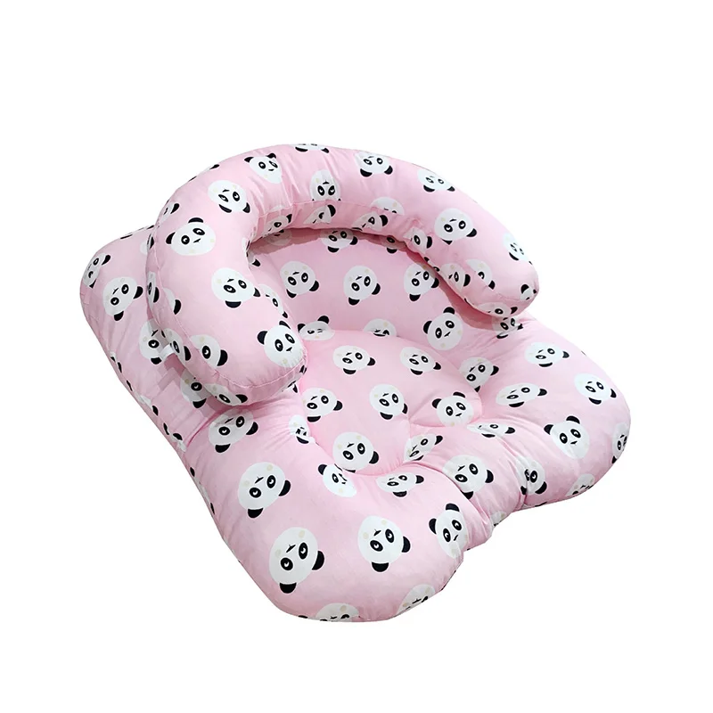 pink Комплект из 2 предметов, детское сиденье на подушку+ u-образная подушка, для новорожденных, детская кровать, детский диван, материнское Грудное вскармливание, подушка - Цвет: pink