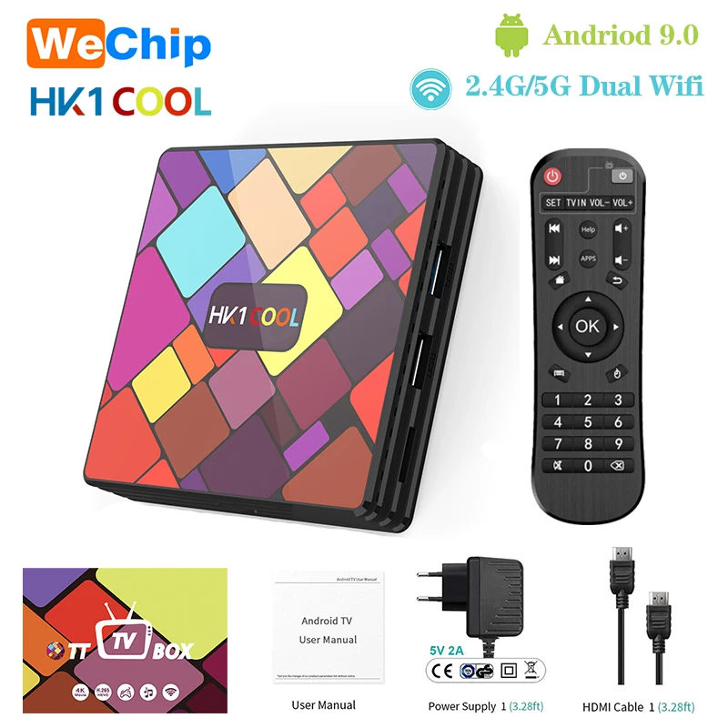 Флэш приставка PK HK1MAX умная ТВ Android 2 4 RK3318 128G/Φ DualWifi Гб ГБ 64 32 4K HD 2G16G|ТВ-приставки и