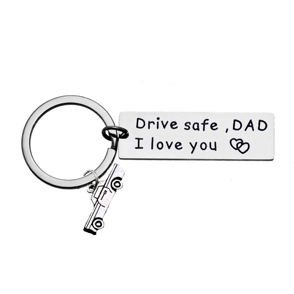 Drive Safe I Love You брелоки папа мама пары для парня девушки жена семейные вечерние