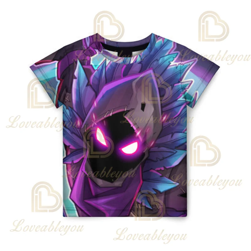 Футболка Fortnite с 3d рисунком для мужчин и женщин детская повседневная короткая