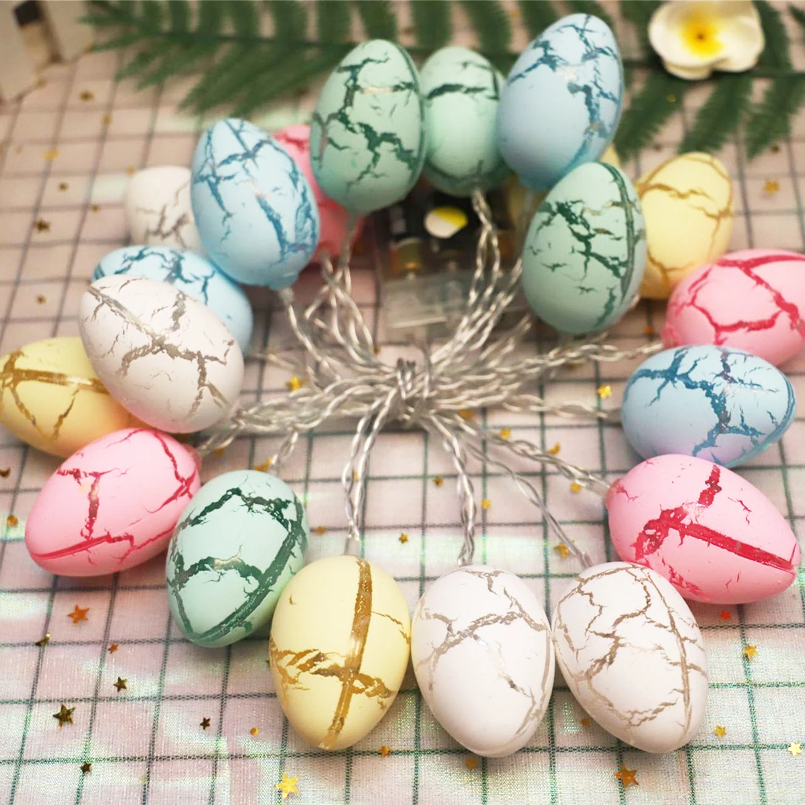 

String Light LED Lights Creative Easter Eggs Garland For Home Eggs-shaped Party Christmas New Year Decorations