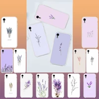 yndfcnb beautiful lavender phone case for iphone 13 x xs max 11 12 pro max 6 6s 7 7plus 8 8plus 5 5s xr se 2020 case