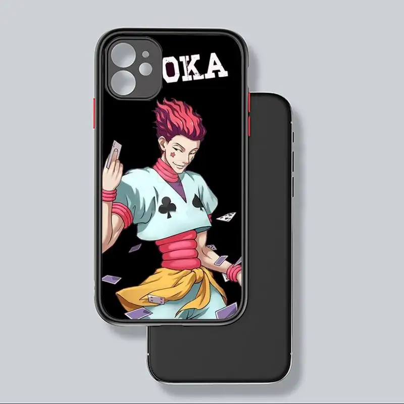 

Hisoka Hunter X hunter japanese anime Phone Case matte transparent For iphone 7 8 11 12 plus mini x xs xr pro max cover