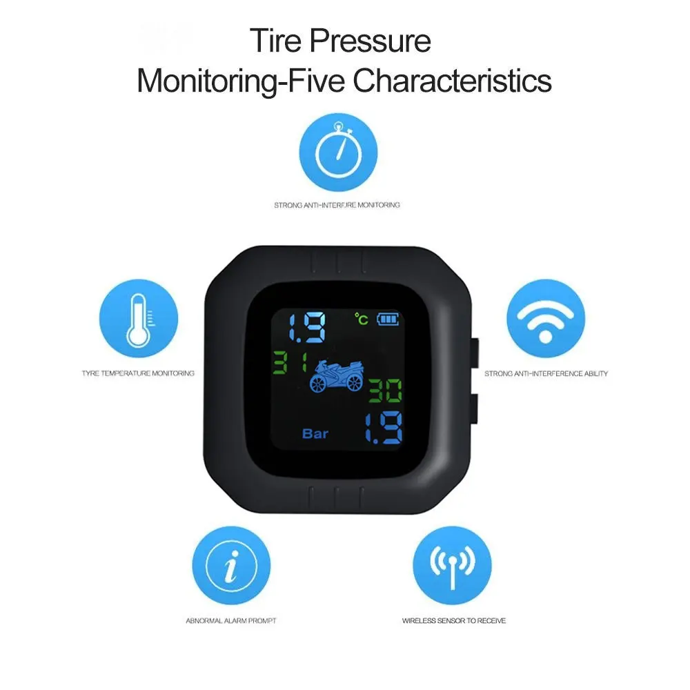 Внешняя сигнализация Tpms для мотоцикла беспроводные датчики давления в шинах