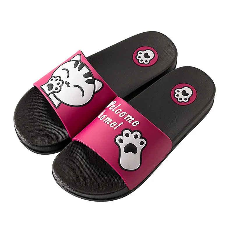 Шлепанцы женские с открытым носком сланцы для пляжа Нескользящие мультяшный