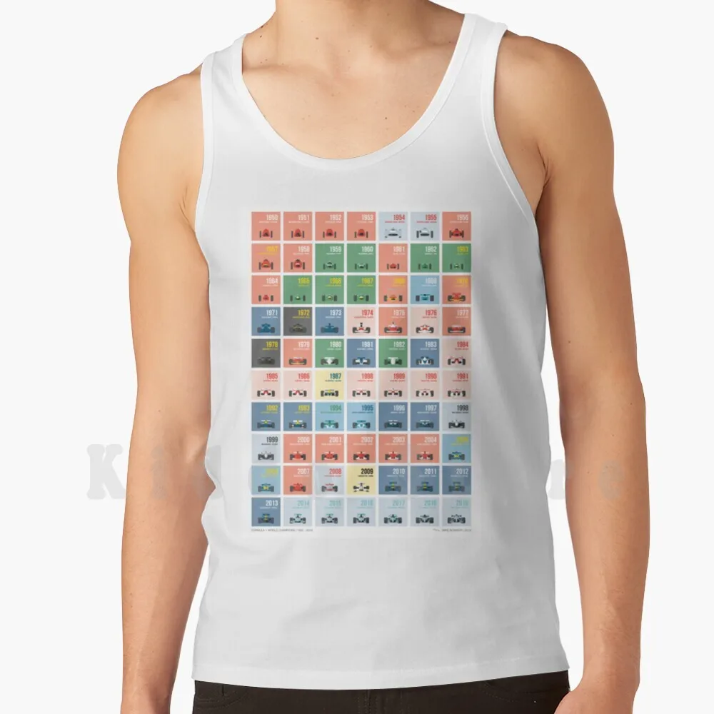 

Майка World 1950-2019, жилет без рукавов, Гран-при, мировые водители, Льюис, веттел, Нико, Росберг, Дженсон, Кими, Фернандо Алонсо