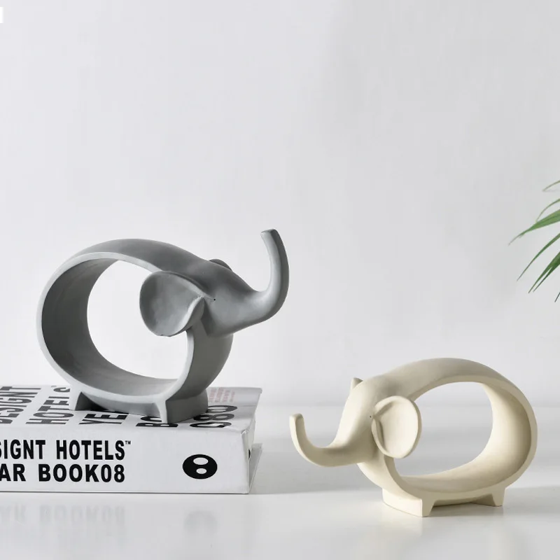 Скандинавский абстрактный слон миниатюрный домашний декор украшение для