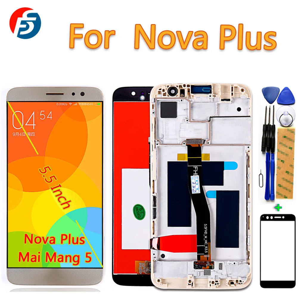 100% протестированный 5 дюймовый сенсорный экран для Huawei Nova plus ЖК дисплей