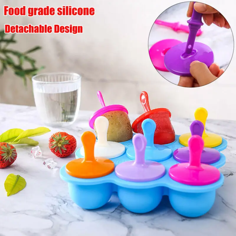 Льдогенератор эскимо плесень большой 9 сеток ледяной куб лоток силиконовые