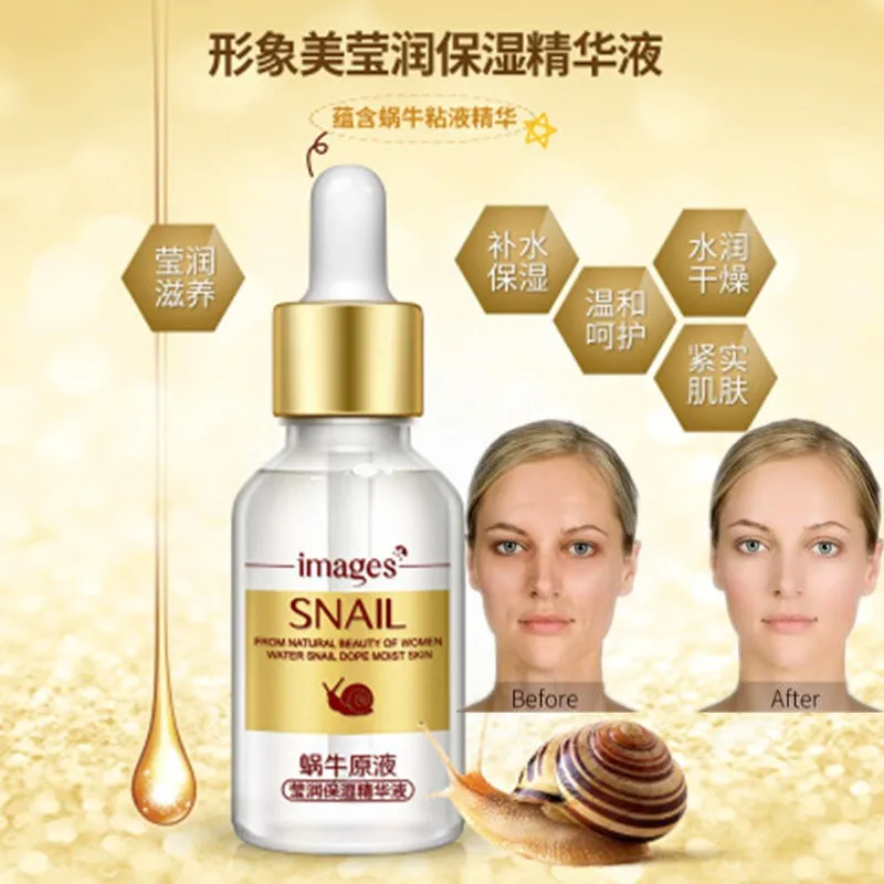 

Snail Extract Serum Face Essence Anti Wrinkle Hyaluronic Acid Anti Aging Collagen Whitening Moisturizing Face Care Beauty