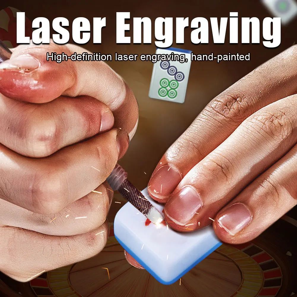 Мини-Маджонг 24 мм 144 шт./компл. Традиционный Китайский Маджонг семейная