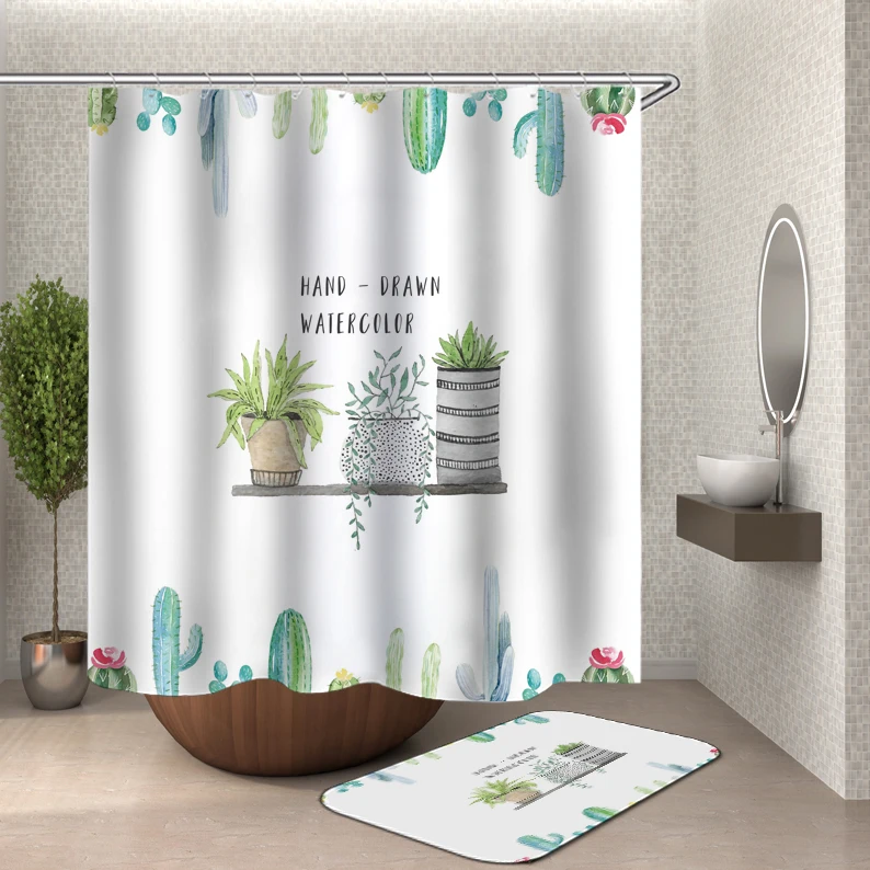 Детская занавеска для душа мультяшная ванны водонепроницаемая ванной из