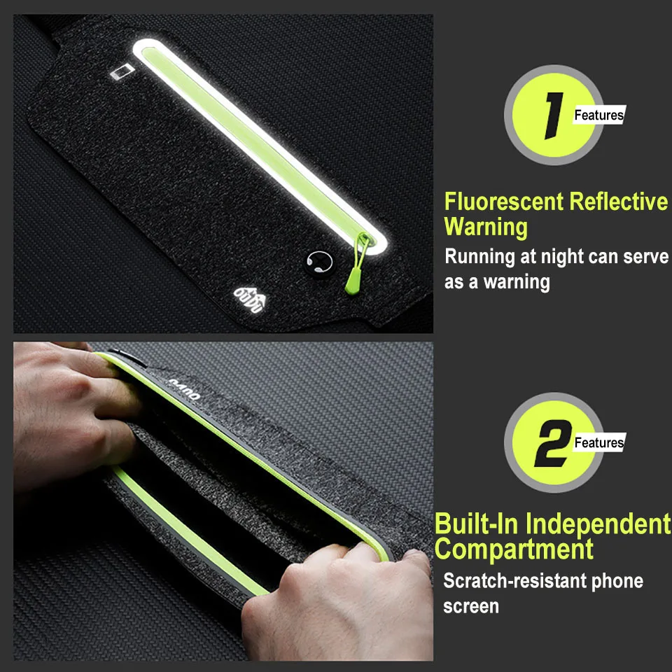 Профессиональная сумка для бега на открытом воздухе поясная унисекс спортивный