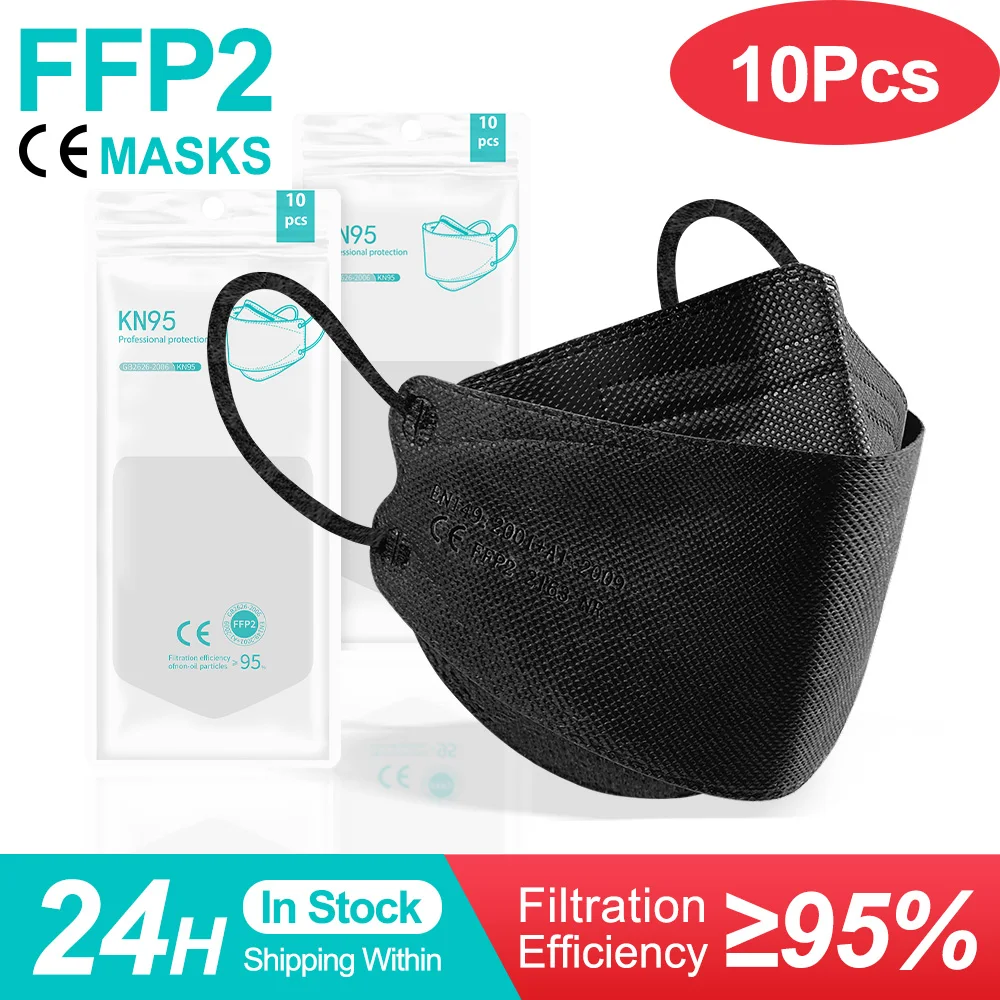Kn95 рыбы Форма FFP2Mask fpp2mask Сертификат CE черная маски фильтр Маска fpp2 Mascarillas ffp2 Homologadas
