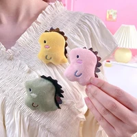 fabric badges super cute cartoon small dinosaur plush brooch students couple boudoir backpack accessories doll fabric brooch