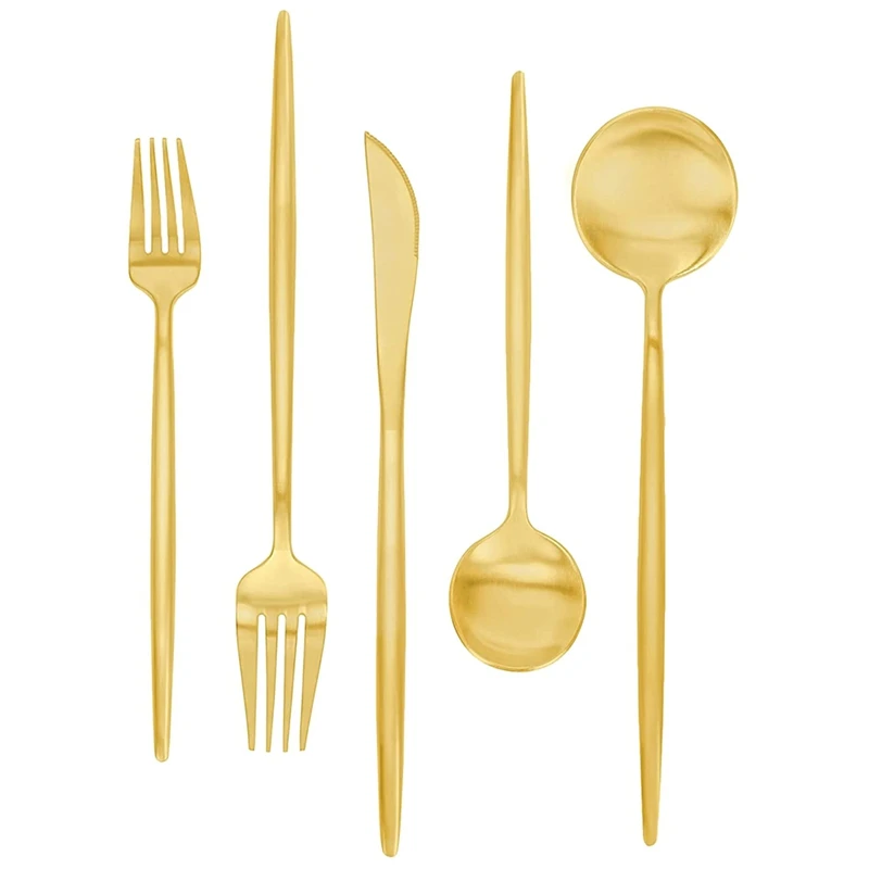 

Silverware Set 30 Pieces, L Flatware Set,Service for 6,Kitchen Utensil Set, Tableware Cutlery Set