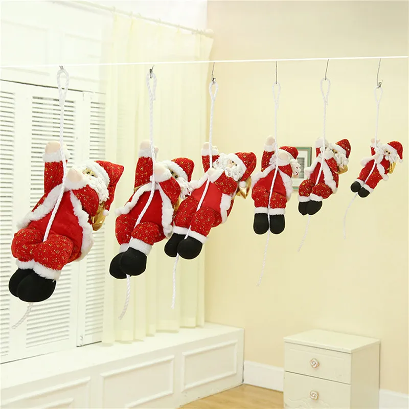 

Рождественские Подвески, украшения для кукол Санта-Клауса, подвесные украшения для праздника, для дома, магазина, автомобиля