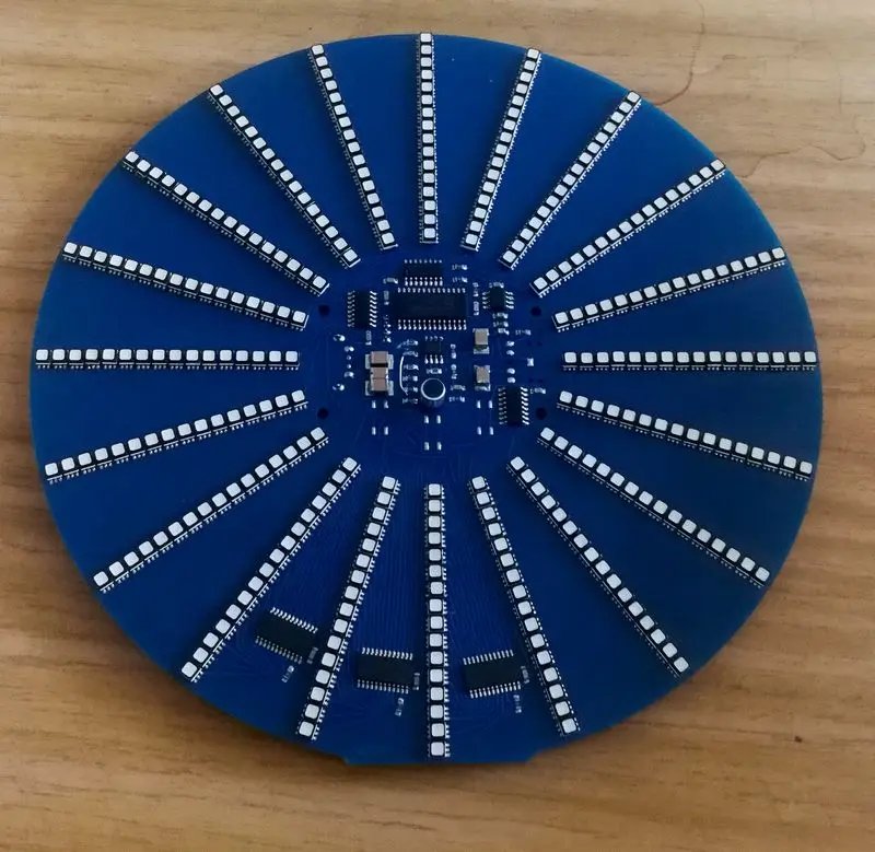 Полноцветный музыкальный спектральный дисплей круговой диаметром 200 AGC