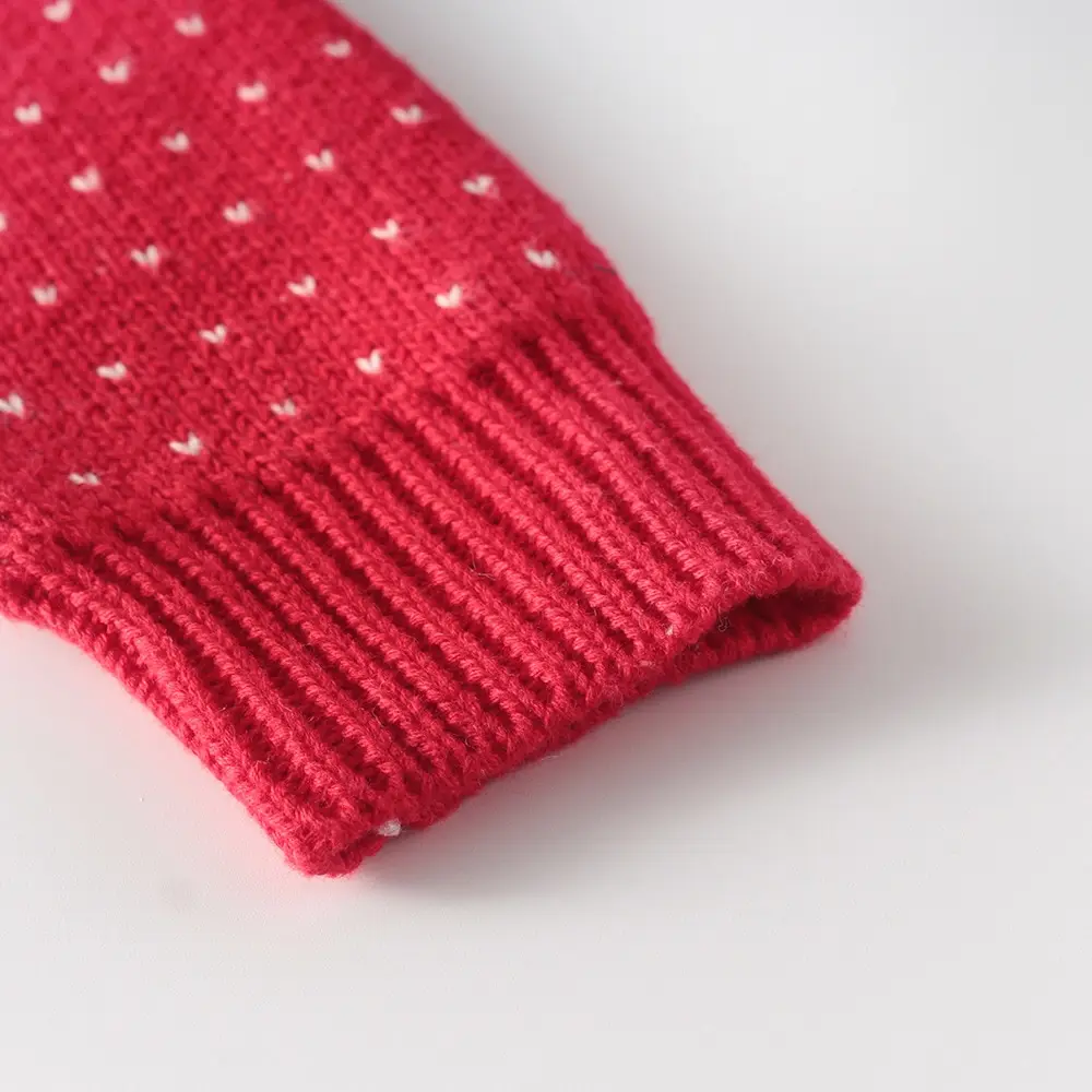 Плотное красное рождественское пальто с хлопком кардиган для маленьких девочек