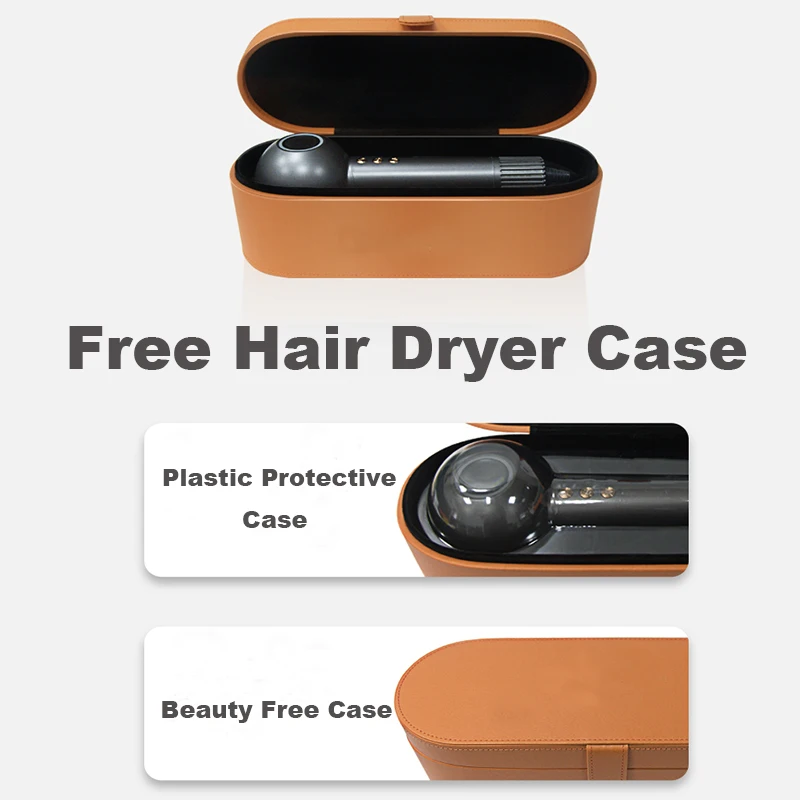 

Orlif Professional Ionic Hair DryerFrequency Conversion Blow DryerDigital LED DisplayFast Drying Hot/Cool Flow