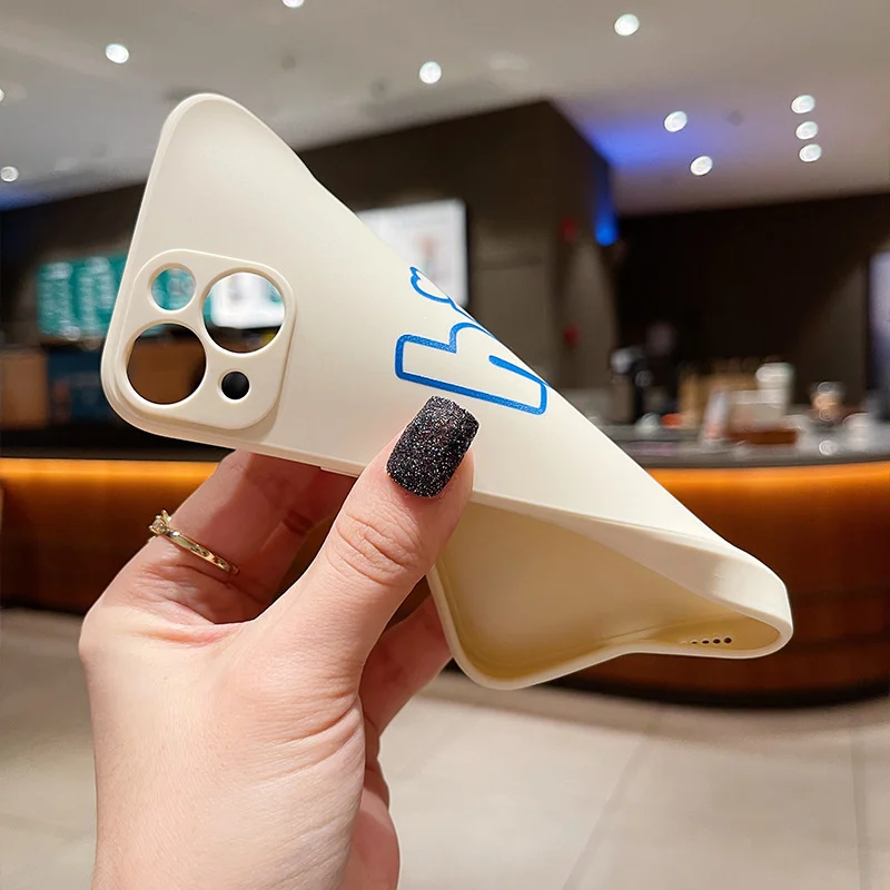 2022.Personalized English For Iphone13 Mobile Phone Shell XR Personalized 11pro Creative Max Couple 12 Net Red Soft Shell