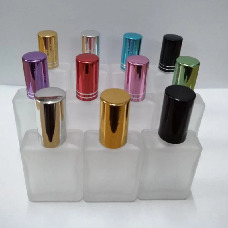 100 17 мл мини матовое стекло капельница флакон духов алюминиевая дорожная бутылка