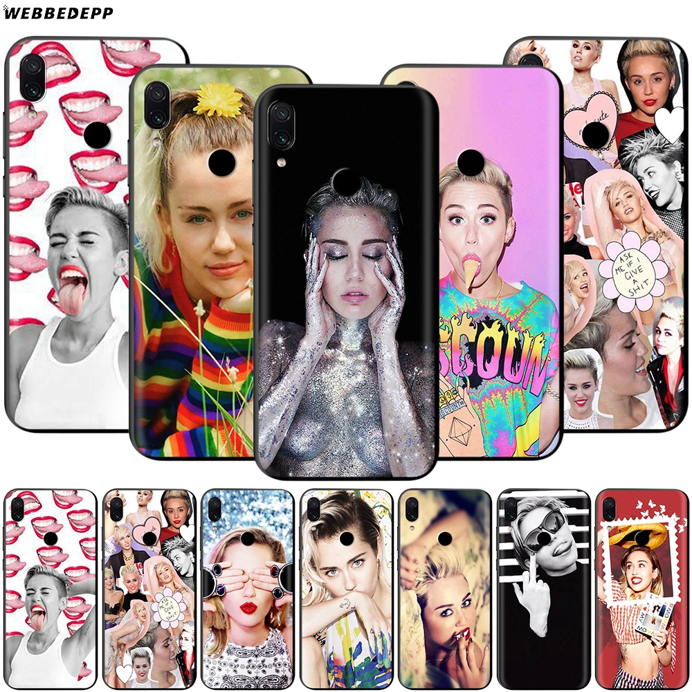 Чехол Miley Cyrus для Xiaomi Redmi Note 8 MI 3 6 9 A1 A2 A3 8A 6X 9T CC9 Lite SE Pro Max F1 10 | Мобильные телефоны и