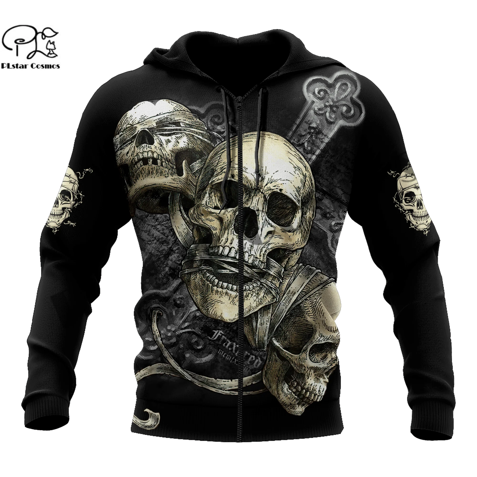 

PLstar Cosmos 3DPrint Newest Skull Art Gothic Unique Amazing Harajuku Pullover Streetwear Unisex Hoodies/Sweatshirt/Zip Style-12
