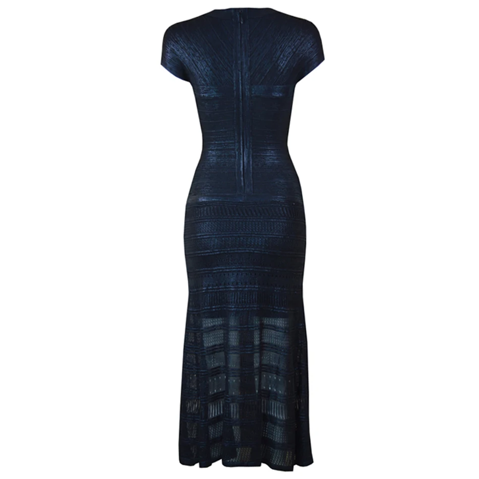 

Adyce New Summer Women Elegant Black Bandage Maxi Dress 2021 Sexy Short Sleeve V Neck Club Celebrity Evening Party Bodycon Dress
