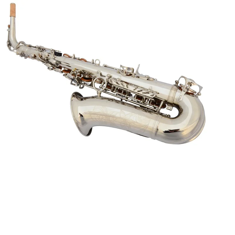 Профессиональный альт-саксофон YEBL Классическая модель покрытие никелем плоский