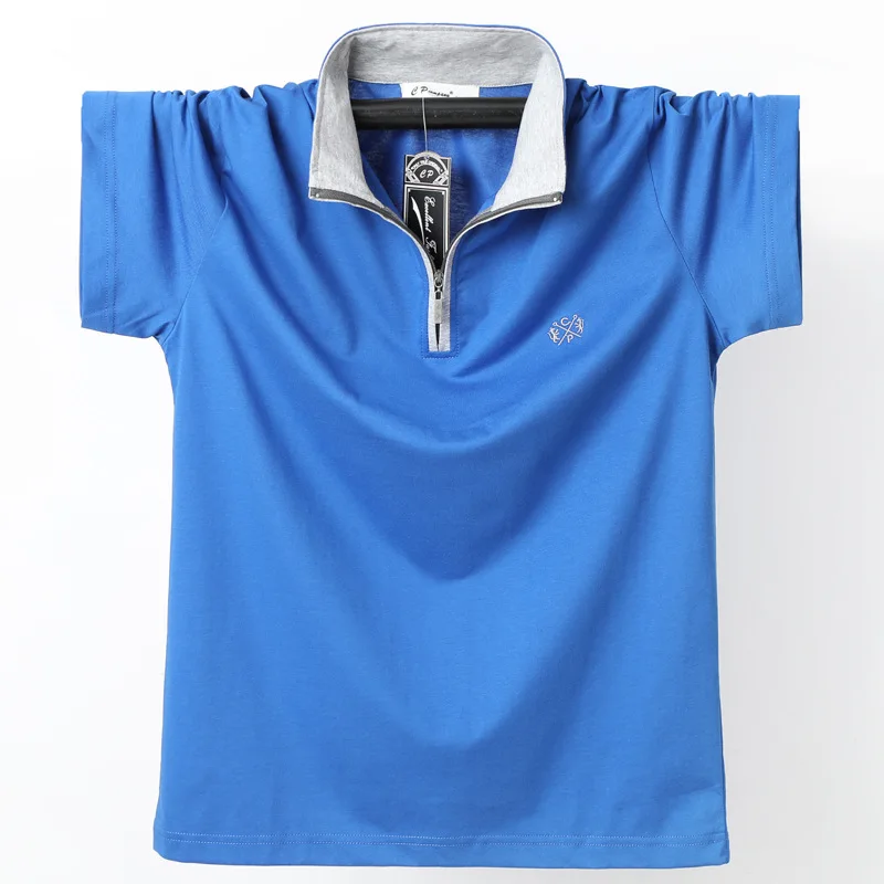 Мужская рубашка поло 2020 новые летние с коротким рукавом стоячий воротник свободные топы в стиле кэжуал